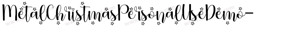 MetalChristmasPersonalUseDemo-4p8x字体转换