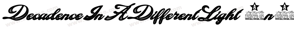 DecadenceInADifferentLight-4n4p字体转换