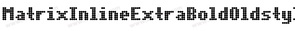 MatrixInlineExtraBoldOldstyle字体转换