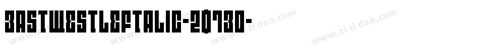 EastWestLeftalic-2O7Eo字体转换