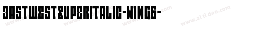 EastWestSuperItalic-w1wG6字体转换