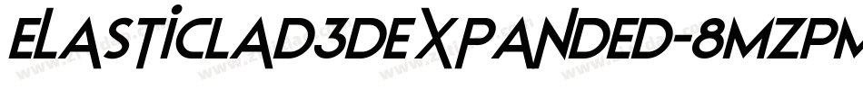 ElasticLad3DExpanded-8MZPM字体转换