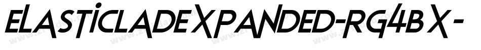 ElasticLadExpanded-rg4Bx字体转换