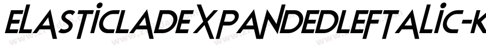 ElasticLadExpandedLeftalic-K7W6W字体转换