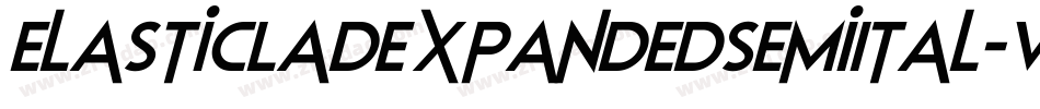 ElasticLadExpandedSemiItal-vmgMZ字体转换