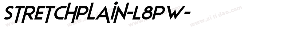StretchPlain-L8PW字体转换