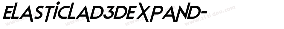 elasticlad3dexpand字体转换