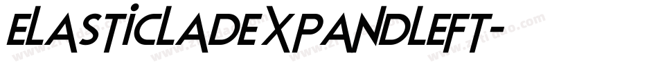 elasticladexpandleft字体转换