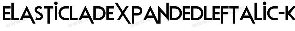 ElasticLadExpandedLeftalic-K7W6W字体转换