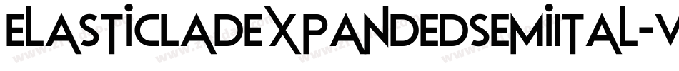 ElasticLadExpandedSemiItal-vmgMZ字体转换