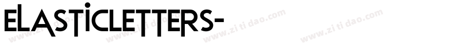 ElasticLetters字体转换