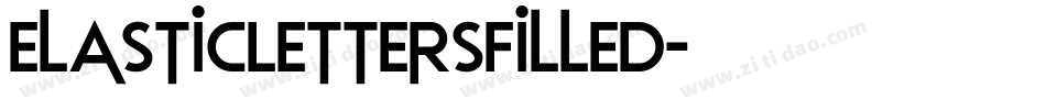 ElasticLettersFilled字体转换