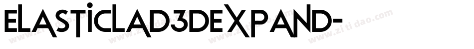 elasticlad3dexpand字体转换