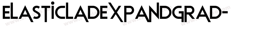 elasticladexpandgrad字体转换