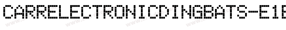 CarrElectronicDingbats-e1e字体转换