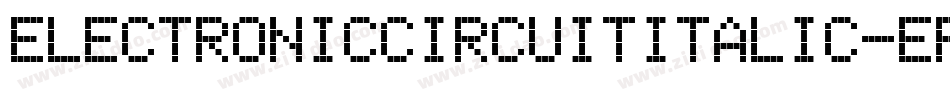 ElectronicCircuitItalic-ePKm字体转换