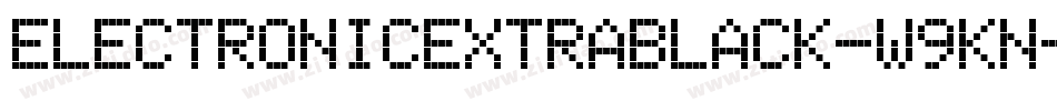 ElectronicExtrablack-W9Kn字体转换