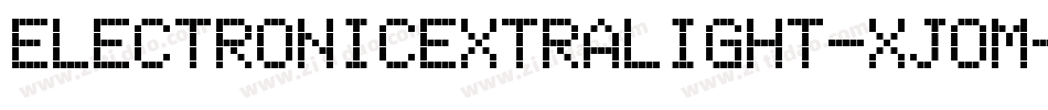 ElectronicExtralight-xJOm字体转换