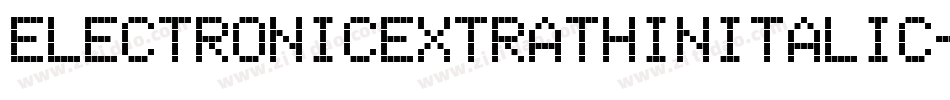 ElectronicExtrathinItalic-Al9p字体转换
