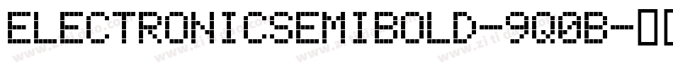 ElectronicSemibold-9q0B字体转换