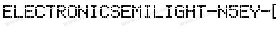 ElectronicSemilight-n5EY字体转换