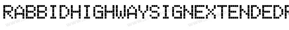 RabbidHighwaySignExtendedRegular-BeOd字体转换