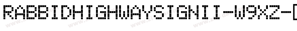 RabbidHighwaySignIi-W9Xz字体转换