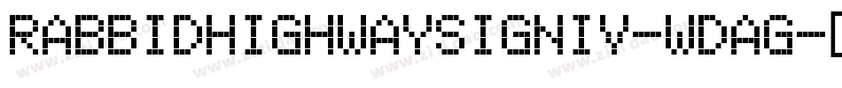 RabbidHighwaySignIv-WdAG字体转换