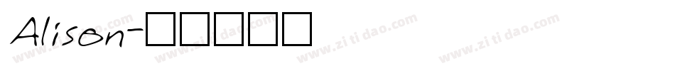 Alison字体转换