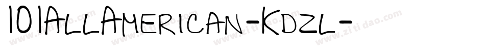 101AllAmerican-Kdzl字体转换