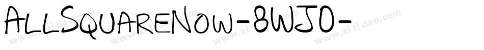 AllSquareNow-8WJ0字体转换