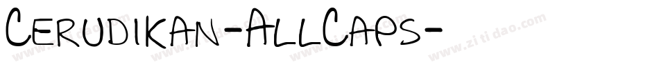 Cerudikan-AllCaps字体转换