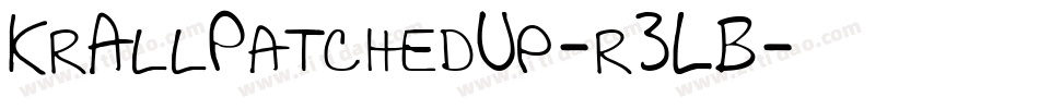 KrAllPatchedUp-r3LB字体转换