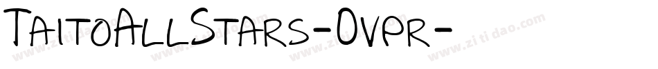 TaitoAllStars-0vpr字体转换