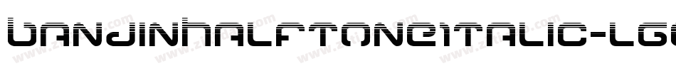 BanjinHalftoneItalic-lggG5字体转换