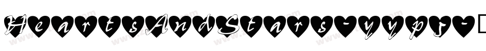 HeartsAndStars-yyp5字体转换