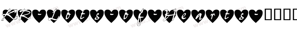 KR-Lots-of-Hearts字体转换