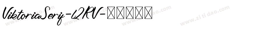 ViktoriaSerif-l2RV字体转换