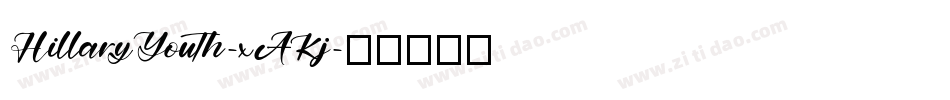 HillaryYouth-xAKj字体转换