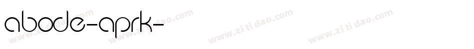 Abode-apRK字体转换