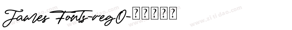 JamesFonts-regO字体转换
