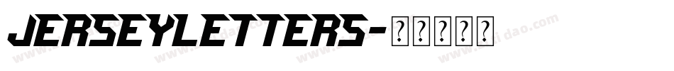 JerseyLetters字体转换