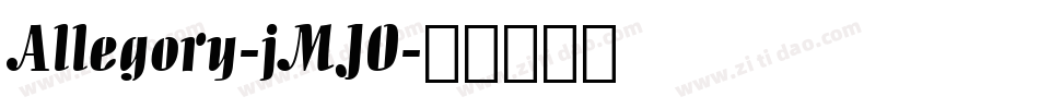 Allegory-jMJO字体转换