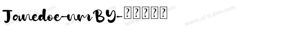 Janedoe-nmBY字体转换