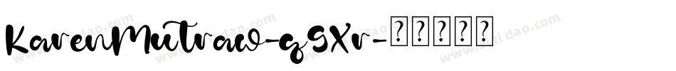 KarenMutraw-q9Xr字体转换