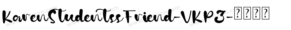 KarenStudentssFriend-VKPZ字体转换