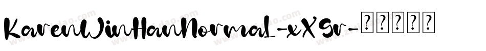 KarenWinHanNormal-xX9r字体转换