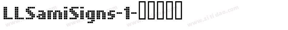 LLSamiSigns-1字体转换