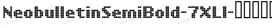 NeobulletinSemiBold-7XLl字体转换