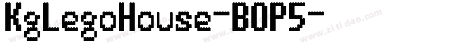 KgLegoHouse-BOP5字体转换